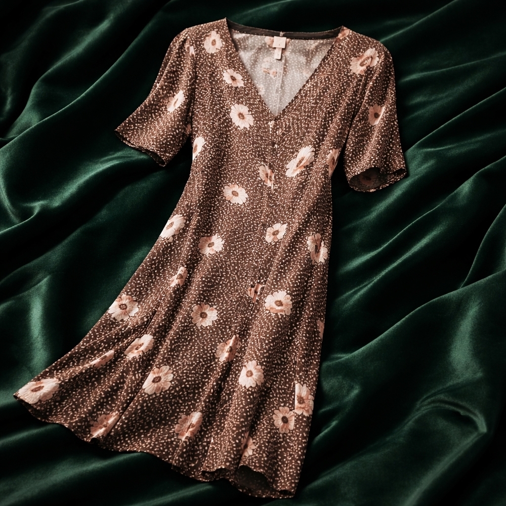 Floral V-Neck Dress